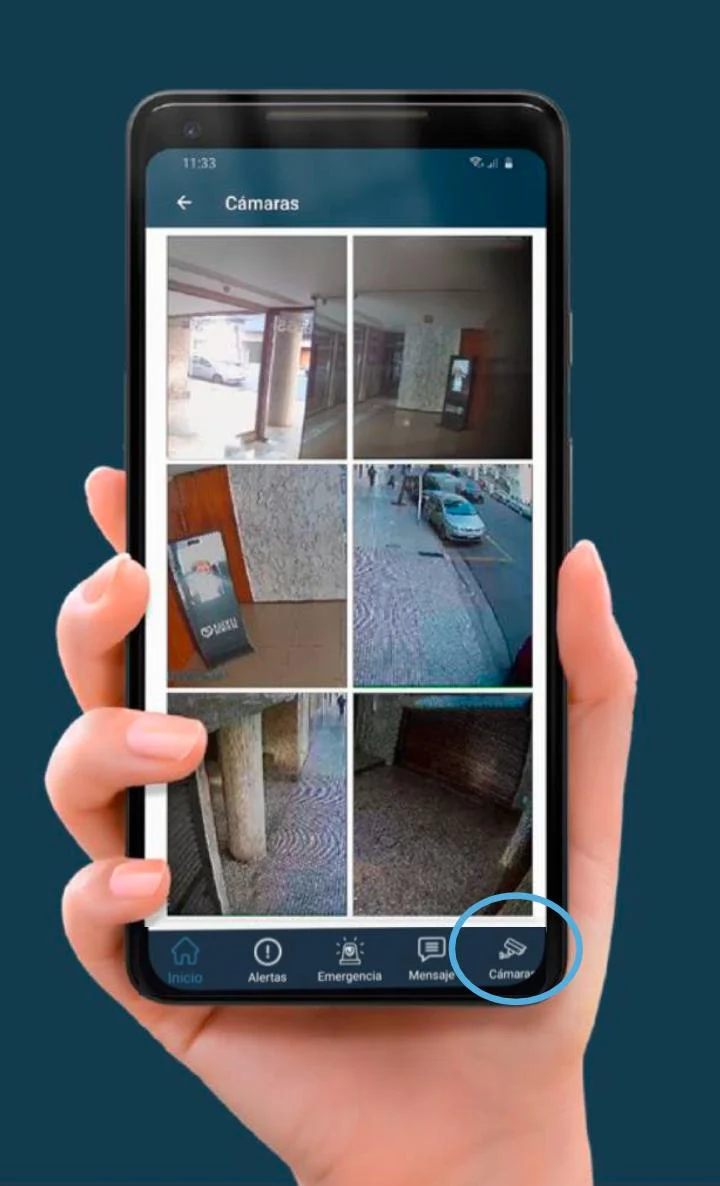 App de Córdoba Seguridad con las cámaras del edificio
